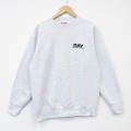 L★古着 長袖 スウェット メンズ 90年代 90s DAV クルーネック USA製 薄グレー 霜降り 26apr01