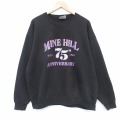 XL★古着 リー Lee 長袖 スウェット メンズ 90年代 90s MINE 大きいサイズ クルーネック USA製 黒 26apr04