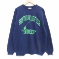 XL★古着 ヘインズ 長袖 スウェット メンズ 90年代 90s スインガー クルーネック USA製 紺 26apr04