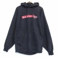 XL★古着 STEVE&BARRYS 長袖 スウェット パーカー メンズ Impala リバースタイプ 大きいサイズ 黒 26apr06