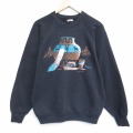 M★古着 フルーツオブザルーム 長袖 スウェット メンズ 80年代 80s 壺 クルーネック USA製 黒 26apr06