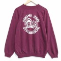 XL★古着 ヘインズ 長袖 スウェット メンズ 80年代 80s エスキモージョー クルーネック USA製 エンジ 26apr06