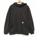XL★古着 カーハート 長袖 スウェット パーカー メンズ 大きいサイズ 黒 26apr06