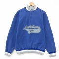 L★古着 ラッセル 長袖 ハーフジップ スウェット メンズ 80年代 80s タイガース USA製 青 26apr06