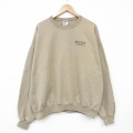 XL★古着 ジャージーズ 長袖 スウェット メンズ 00年代 00s ベンフィールド 大きいサイズ クルーネック ベージュ 26apr07