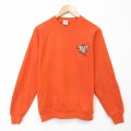 M★古着 ジャージーズ 長袖 スウェット メンズ 80年代 80s ルーニーテューンズ タズ クルーネック USA製 オレンジ 26apr08