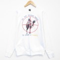 L★古着 長袖 スウェット メンズ 80年代 80s キャメル クルーネック USA製 白 26apr08