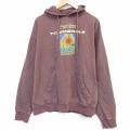 XL★古着 長袖 スウェット パーカー メンズ 画家 クロードモネ アート 大きいサイズ 茶【spe】 26apr08
