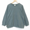 XL★古着 長袖 スウェット メンズ 00年代 00s ヨークビーチ 大きいサイズ クルーネック 薄緑 26apr08