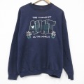 XL★古着 リー Lee 長袖 スウェット メンズ 90年代 90s AUNT クルーネック USA製 薄紺 26apr09