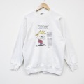 オニータ 90s 長袖スウェット メッセージ ホワイト M | 古着