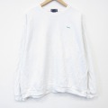 XL★古着 ランズエンド 長袖 スウェット メンズ 00年代 00s ielc 大きいサイズ コットン クルーネック 白 26apr21