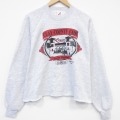 XL★古着 ジャージーズ 長袖 スウェット メンズ 80年代 80s CLAY ショート丈 ラグラン クルーネック USA製 薄グレー 霜降り 26apr21