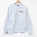 XL★古着 リー Lee 長袖 スウェット メンズ 90年代 90s JOSE リバースタイプ クルーネック USA製 薄グレー 霜降り 26apr11