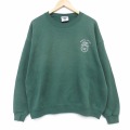 XL★古着 リー Lee 長袖 スウェット メンズ 90年代 90s 馬 大きいサイズ クルーネック USA製 緑 26apr13