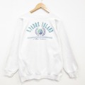 L★古着 ヘインズ 長袖 スウェット メンズ 90年代 90s テキサス ラグラン クルーネック USA製 白 26apr16