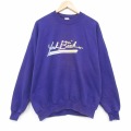 XL★古着 ジャージーズ 長袖 スウェット メンズ 90年代 90s ヨークビーチ クルーネック USA製 紫 26apr17