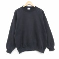 XL★古着 BIKE 長袖 スウェット メンズ 90年代 90s 無地クルーネック 黒 26apr17