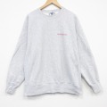 XL★古着 リー Lee 長袖 スウェット メンズ 00年代 00s FOSTERGRANT リバースタイプ 大きいサイズ クルーネック 薄グレー 霜降り【spe】 26apr17