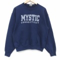 M★古着 ジャージーズ 長袖 スウェット メンズ 00年代 00s クルーネック 紺 26apr17