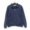 L★古着 エルエルビーン 長袖 フルジップ スウェット メンズ ワンポイントロゴ 紺 26apr18