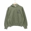 L★古着 長袖 スウェット パーカー メンズ 90年代 90s ミリタリー USMC USA製 緑 26apr18