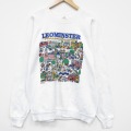 XL★古着 フルーツオブザルーム 長袖 スウェット メンズ 90年代 90s レオミンスター ラグラン クルーネック USA製 白 26apr22