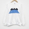 L★古着 長袖 スウェット メンズ 90年代 90s DCコミックス シックスフラッグス ミスターフリーズ クルーネック USA製 白【spe】 26apr22