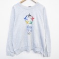 XL★古着 オニータ ONEITA 長袖 スウェット メンズ 90年代 90s アトランタオリンピック ラグラン クルーネック USA製 薄グレー 霜降り 26apr22