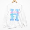 M★古着 TULTEX 長袖 スウェット メンズ 80年代 80s H ラグラン クルーネック 白 26apr22