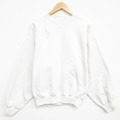 XL★古着 ヘインズ 長袖 スウェット メンズ 90年代 90s 無地 クルーネック USA製 白 26apr23