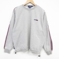 XL★古着 ラルフローレン ポロスポーツ 長袖 ブランド スウェット メンズ 90年代 90s ワンポイントロゴ 大きいサイズ クルーネック グレー 霜降り【spe】 26apr24