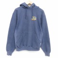 XL★古着 ケルスポーツ 長袖 スウェット パーカー メンズ 90年代 90s ショベルカー リバースタイプ USA製 紺 26apr24