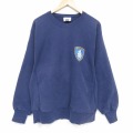 XL★古着 リー Lee 長袖 スウェット メンズ 90年代 90s ポリス リバースタイプ クルーネック USA製 紺 26apr24