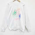 L★古着 フルーツオブザルーム 長袖 スウェット メンズ 90年代 90s 花火 ラグラン クルーネック USA製 白 26apr20