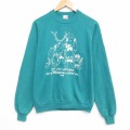 M★古着 ジャージーズ 長袖 スウェット メンズ 90年代 90s イエローストーン クルーネック USA製 緑 26apr27