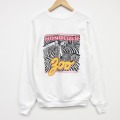 TULTEX 80s 長袖スウェット シマウマ ホワイト M | 古着