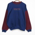90s 長袖スウェット CARE ネイビー XL | 古着
