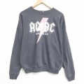 AC/DC 長袖スウェット ロック グレー L | 古着