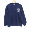 ラッセル 90s 長袖スウェット 消防署 ネイビー L | 古着