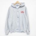 チャンピオン 90s フルジップスウェット ユーネル グレー XL | 古着