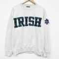 00s 長袖スウェット IRISH グレー L | 古着