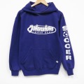 M★古着 ラッセル 長袖 スウェット パーカー メンズ 90年代 90s サッカークラブ USA製 紫 26may02