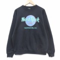 ハードロックカフェ 90s 長袖スウェット ブラック L | 古着