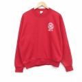 80s 長袖スウェット NABET レッド L | 古着
