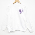 ナショナルカレッジ 80s 長袖スウェット ホワイト L | 古着