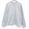 チャンピオン 00s 長袖スウェット ワンポイントロゴ グレー XL | 古着