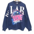 フルーツオブザルーム 90s 長袖スウェット レーシングチーム ネイビー XL | 古着