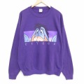 ディズニー 90s 長袖スウェット くまのプーさんイーヨー パープル XL | 古着