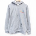 00s フルジップスウェット ディズニーミッキー グレー M | 古着